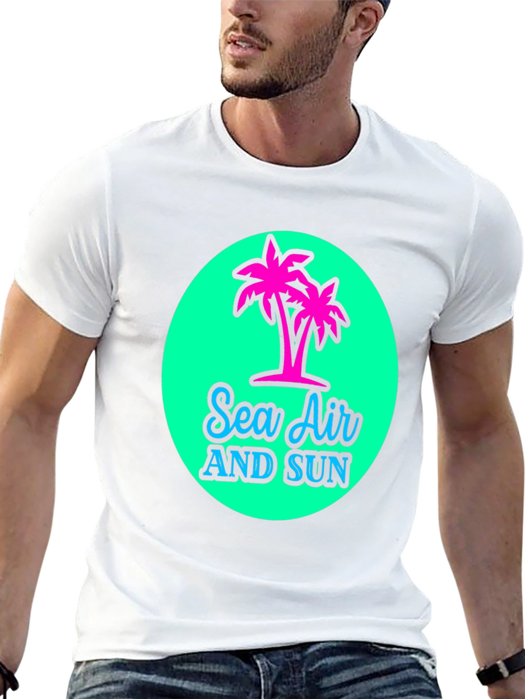 Sea Air and Sun Graphic Tee - Tropical Vibes