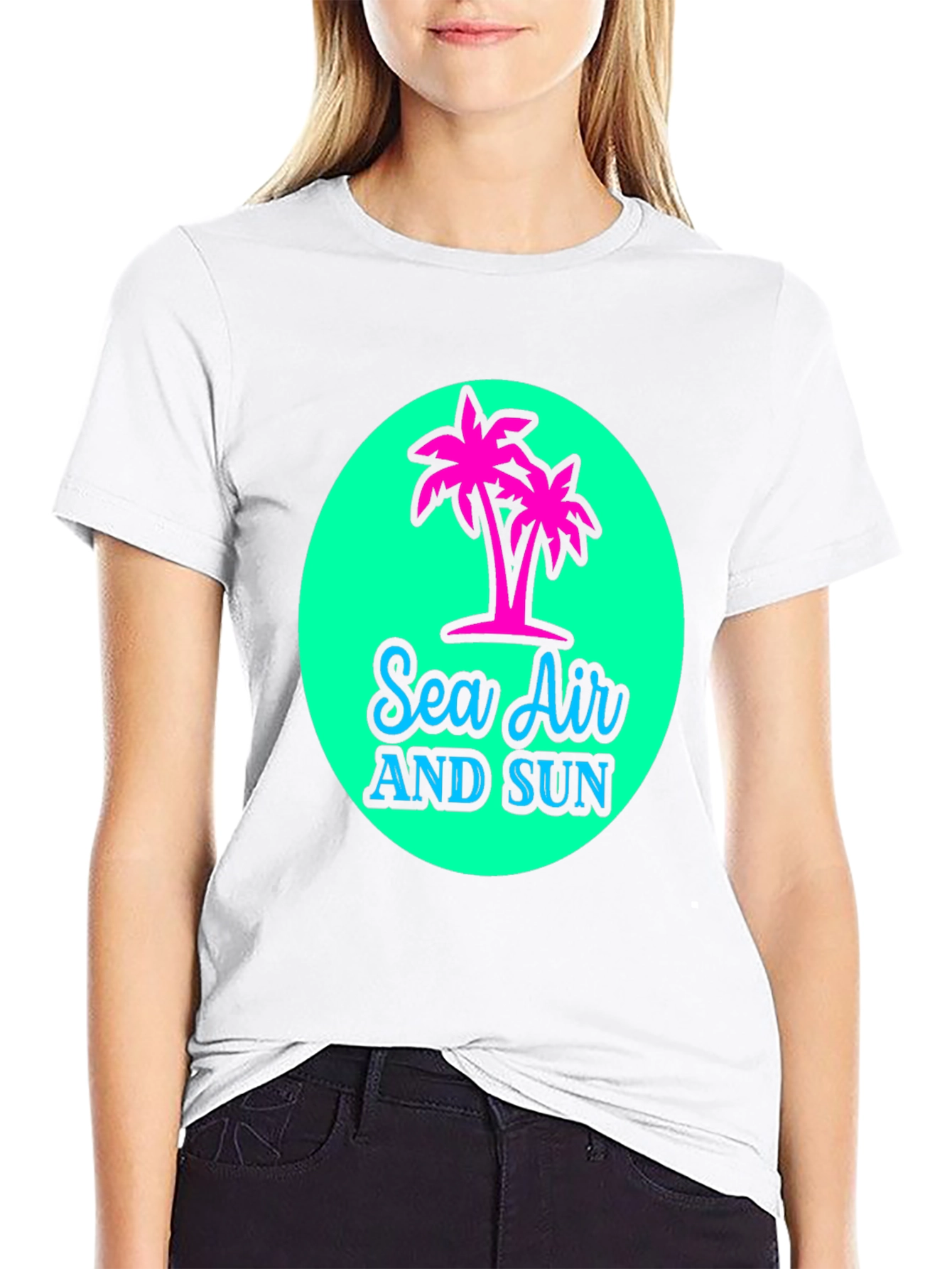 Sea Air and Sun Graphic Tee - Tropical Vibes