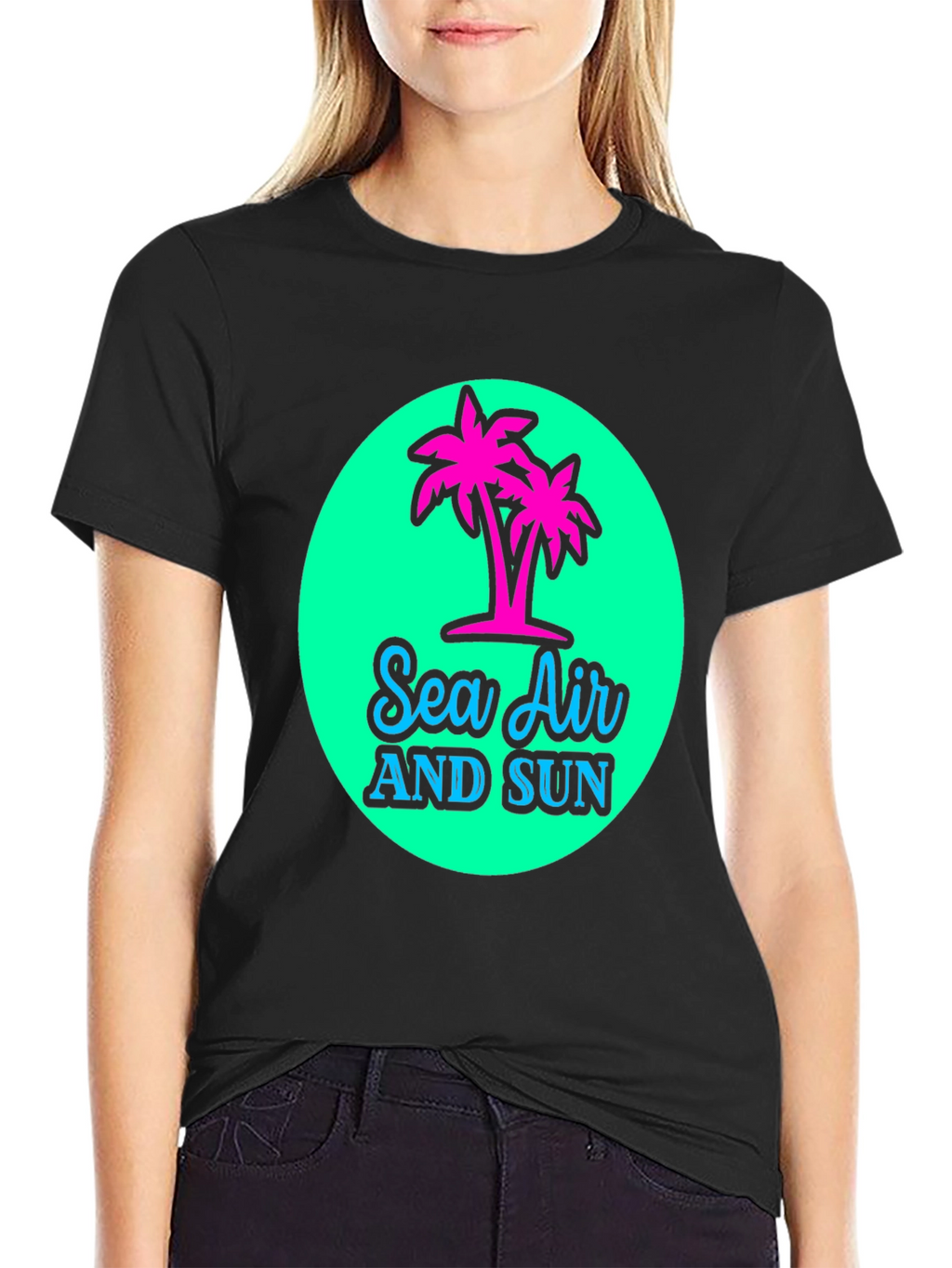 Sea Air and Sun Graphic Tee - Tropical Vibes