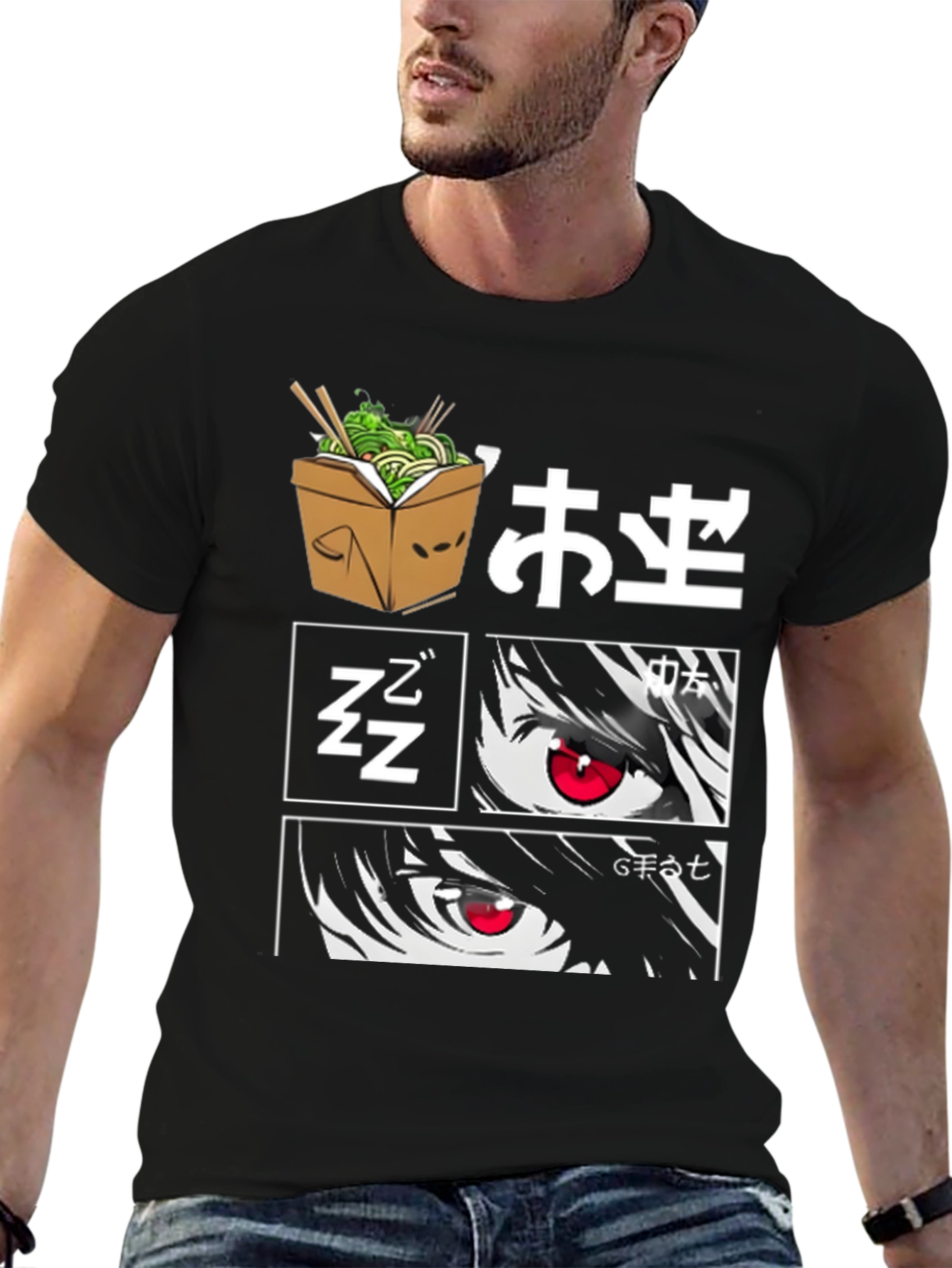 Anime Graphic Print T-Shirt