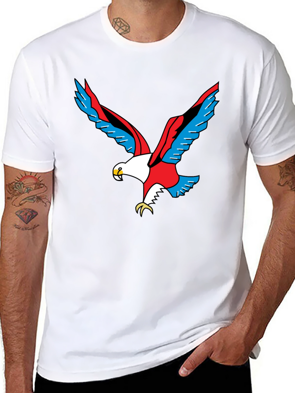 Bold Eagle Graphic Black T-Shirt