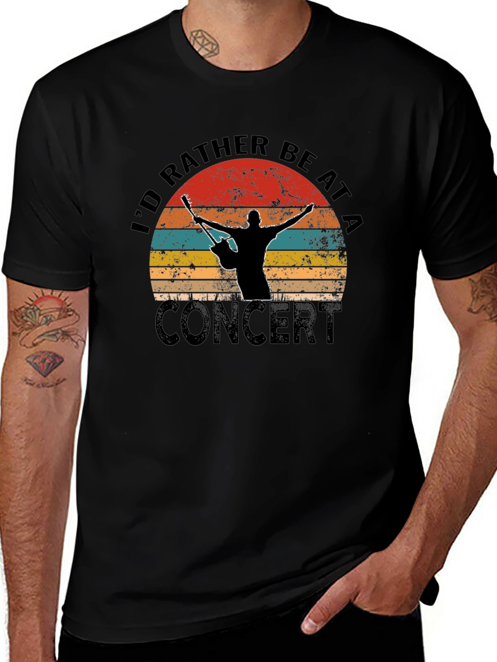 Id Rather Be At A Concert Graphic T-Shirt