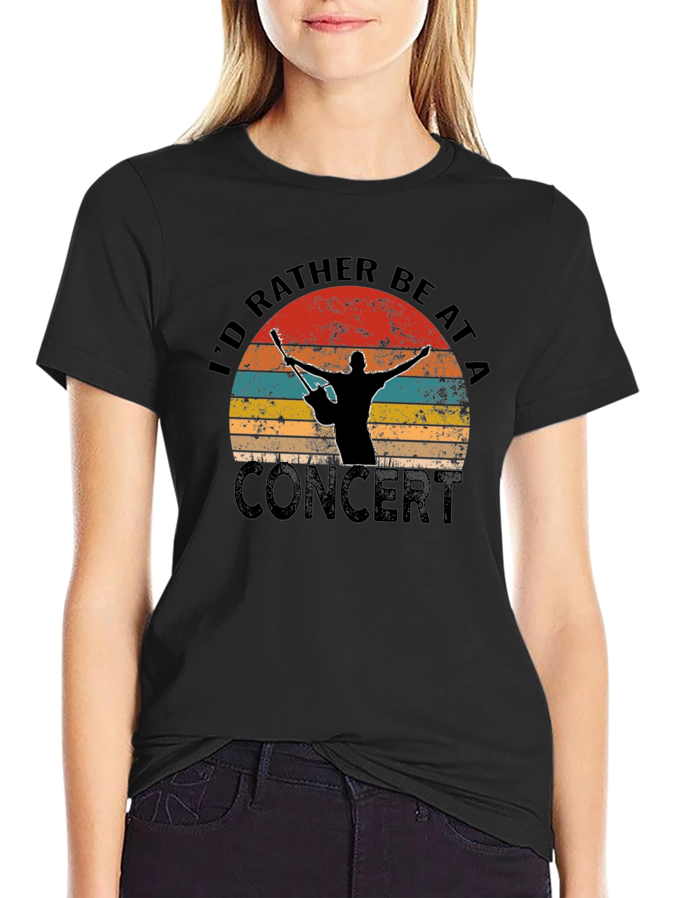 Id Rather Be At A Concert Graphic T-Shirt