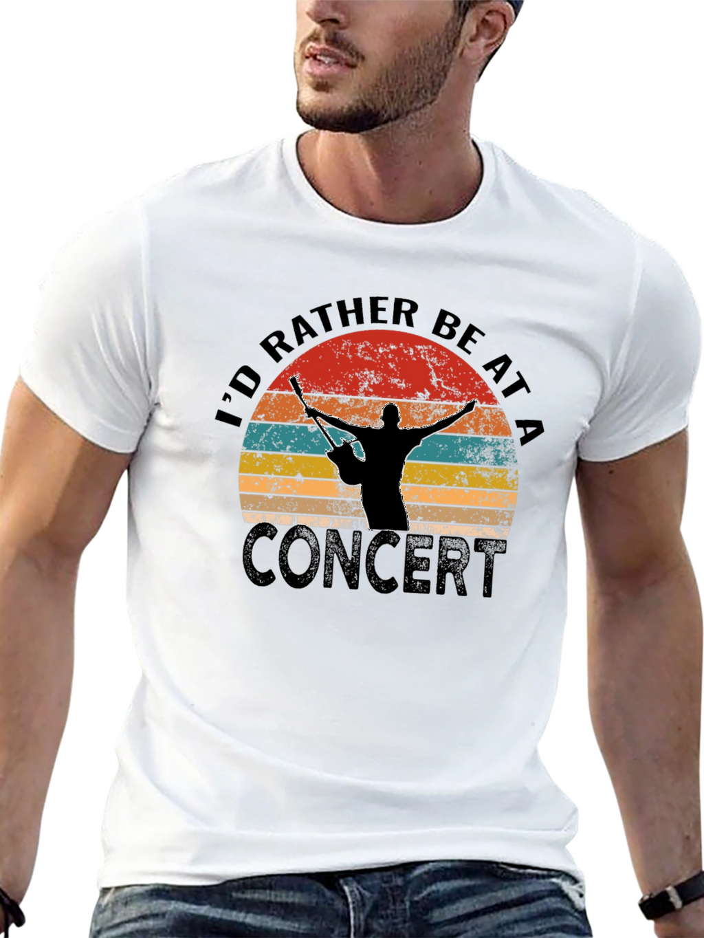 Id Rather Be At A Concert Graphic T-Shirt