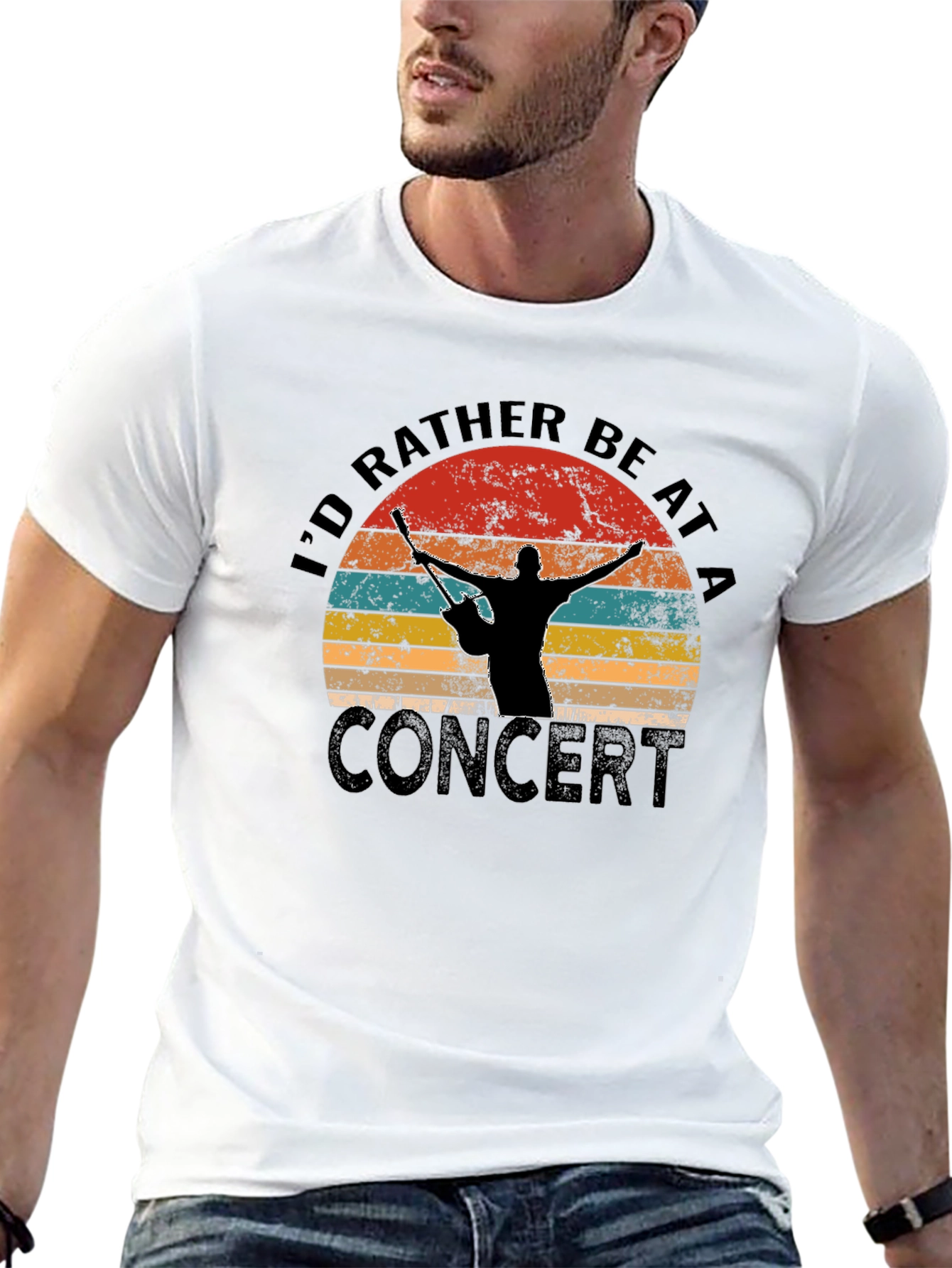 Id Rather Be At A Concert Graphic T-Shirt