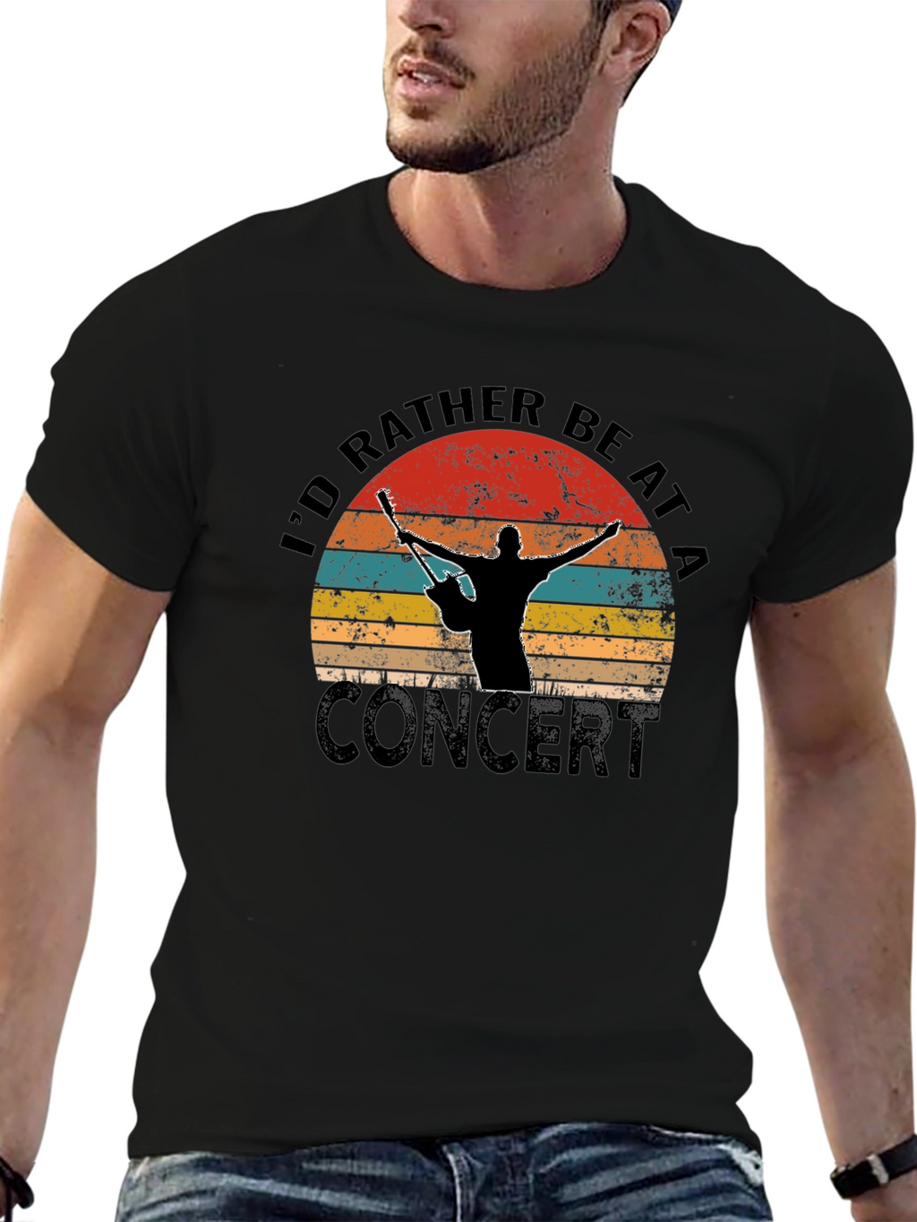 Id Rather Be At A Concert Graphic T-Shirt