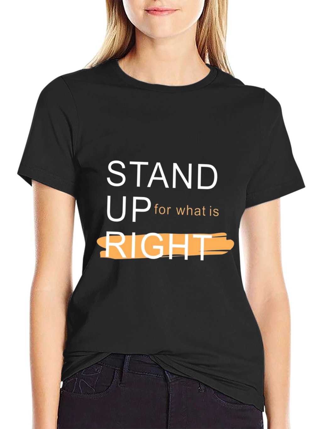 Stand Up For What Is Right Black T-Shirt