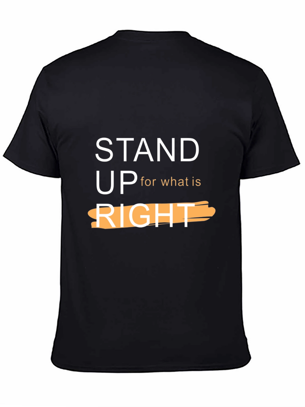Stand Up For What Is Right Black T-Shirt