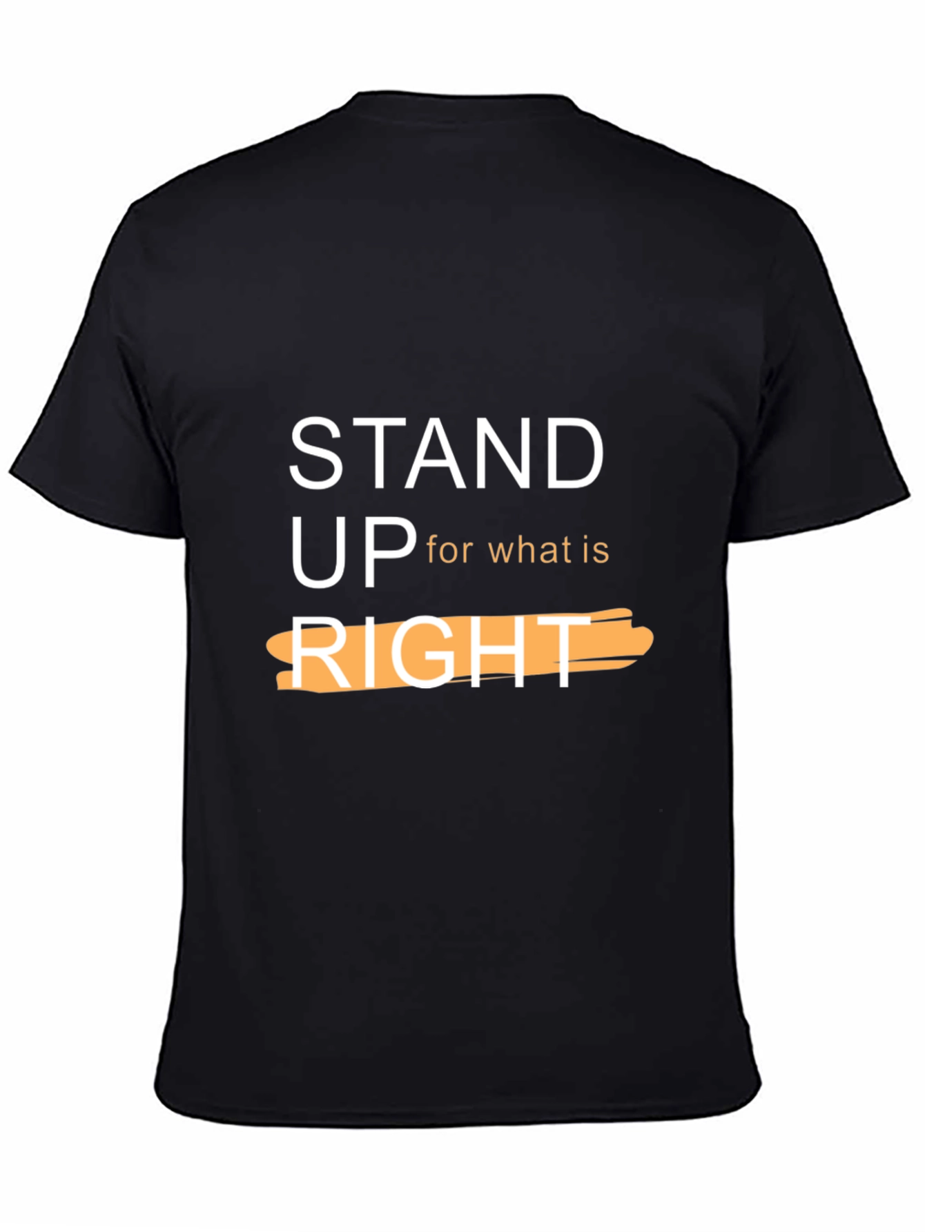 Stand Up For What Is Right Black T-Shirt