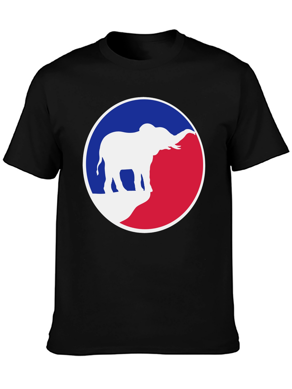 Elephant Graphic Tee - Patriotic Red White & Blue