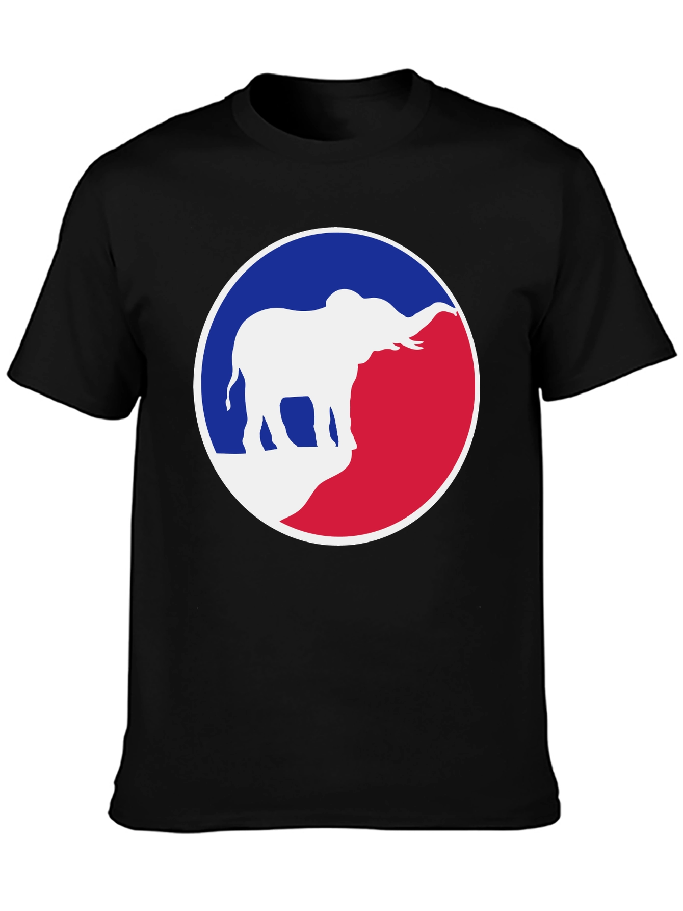 Elephant Graphic Tee - Patriotic Red White & Blue