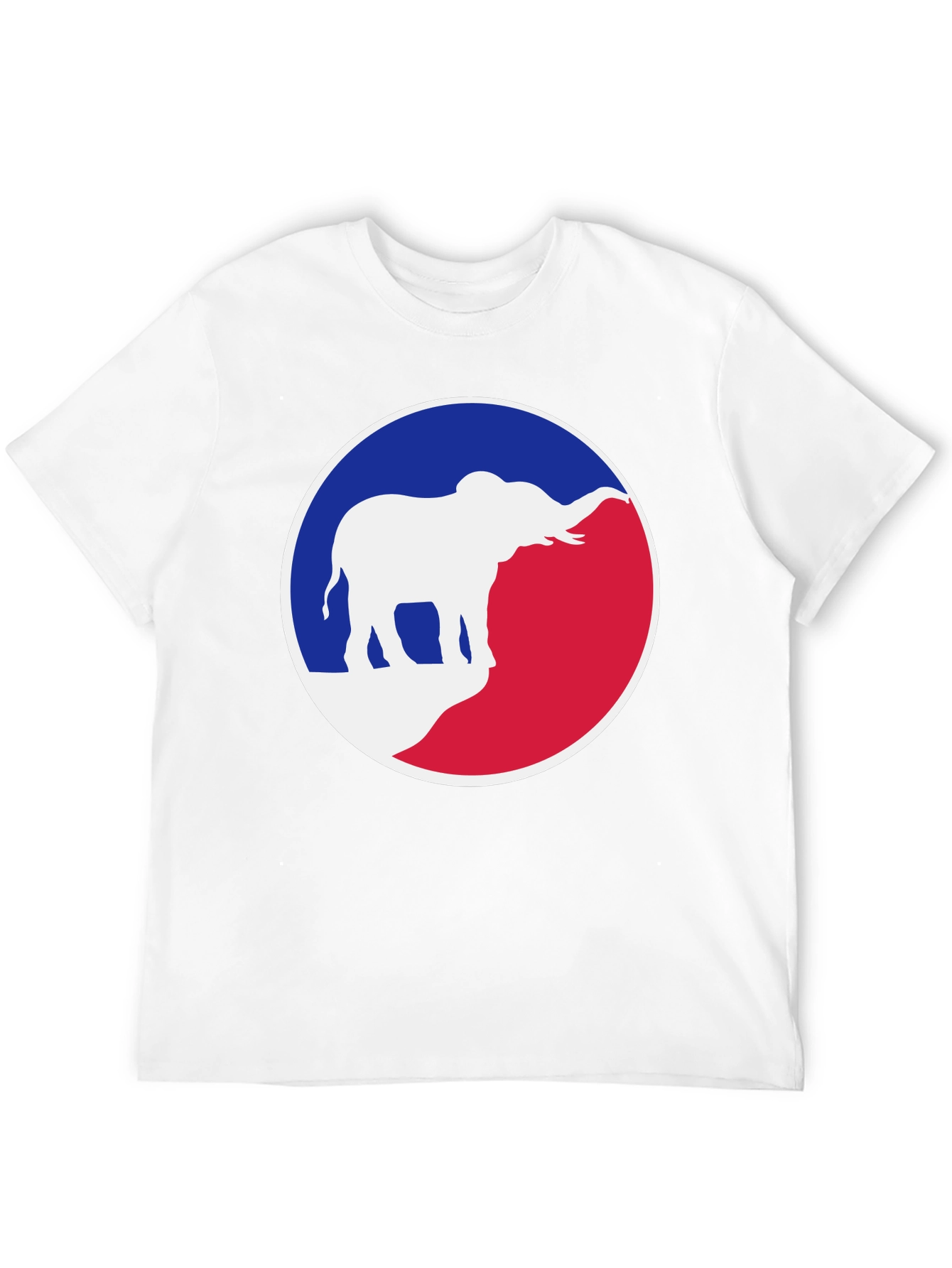 Elephant Graphic Tee - Patriotic Red White & Blue