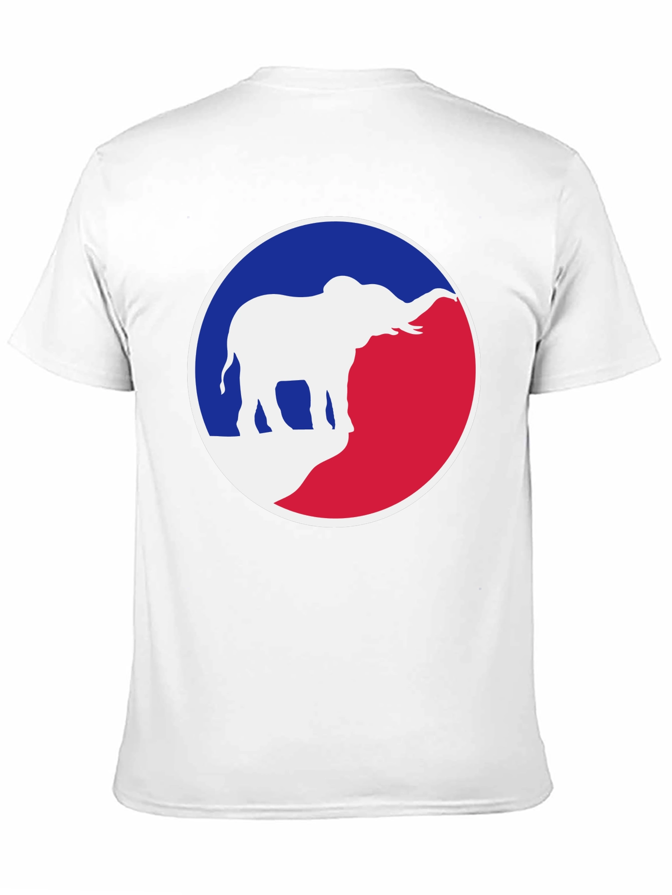 Elephant Graphic Tee - Patriotic Red White & Blue