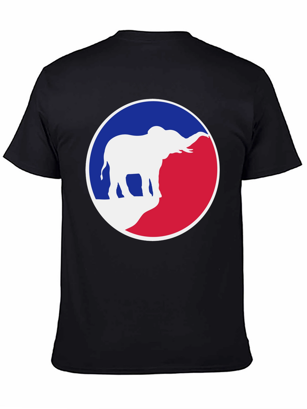 Elephant Graphic Tee - Patriotic Red White & Blue