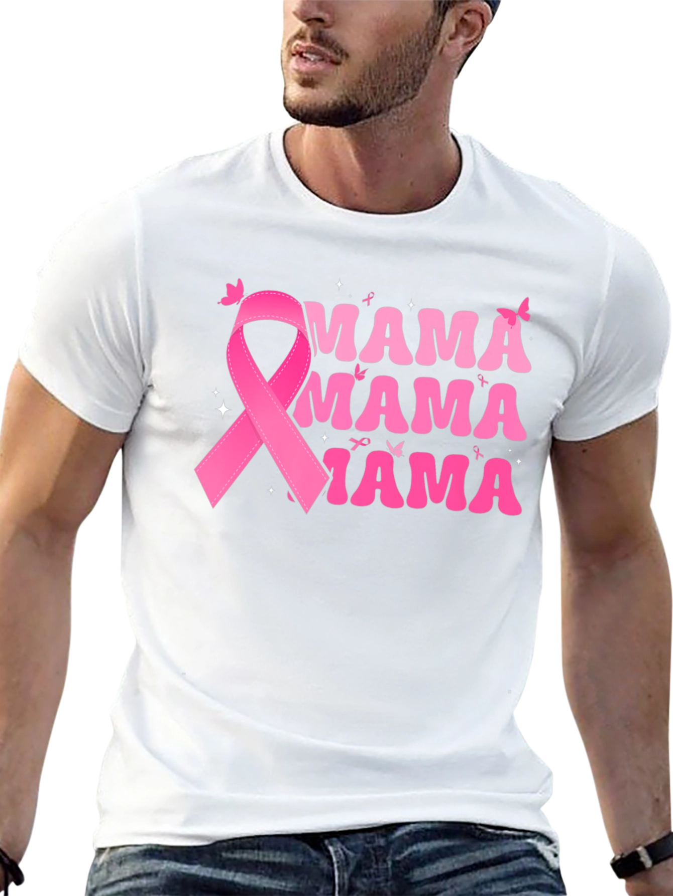 Mama Breast Cancer Awareness T-Shirt
