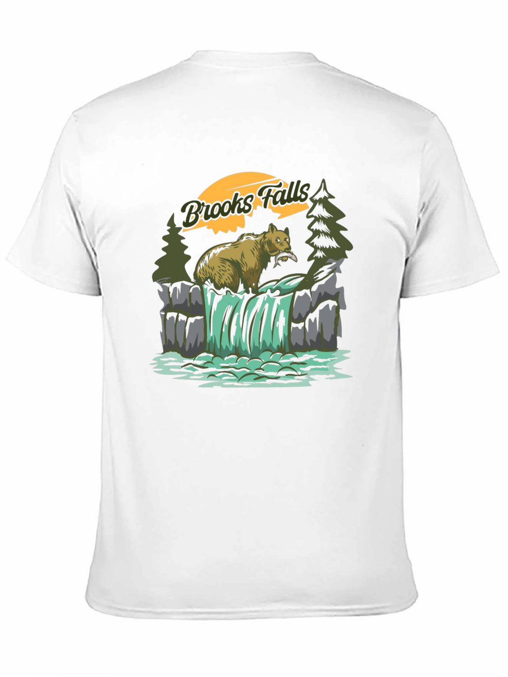 Brooks Falls Bear T-Shirt - Nature Graphic Tee