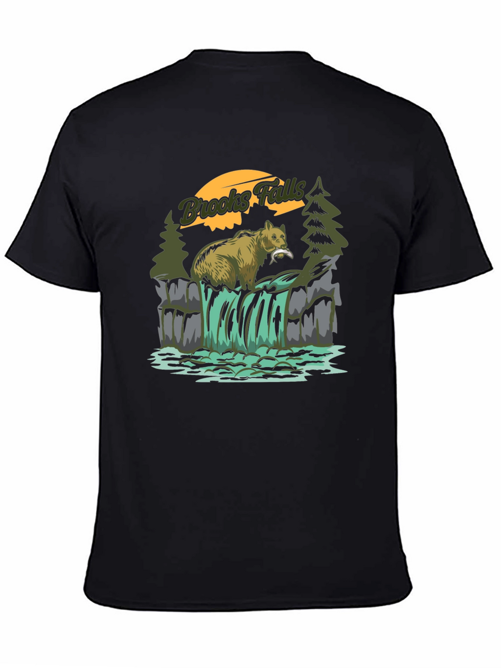 Brooks Falls Bear T-Shirt - Nature Graphic Tee