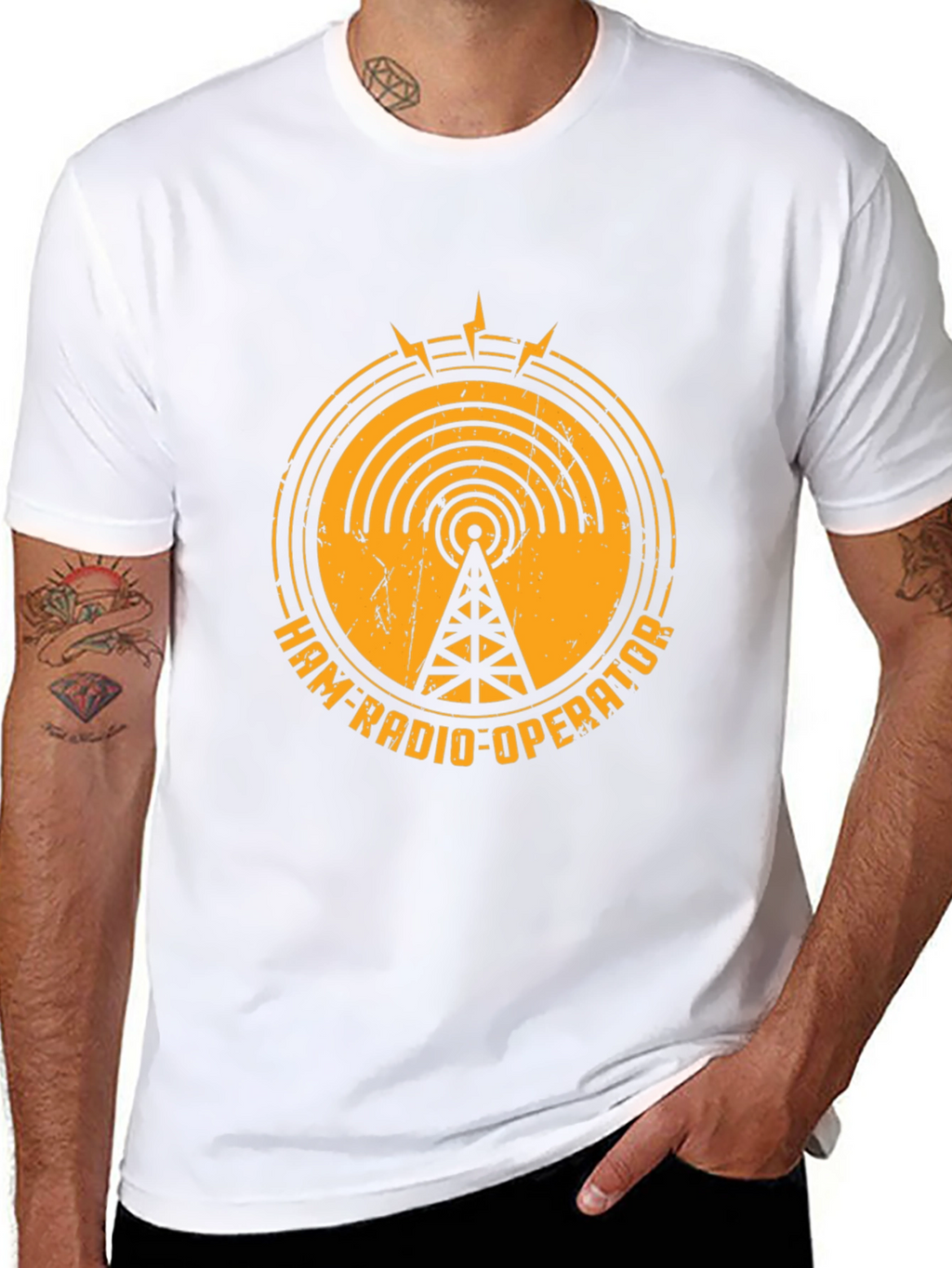 Ham Radio Operator Black T-Shirt