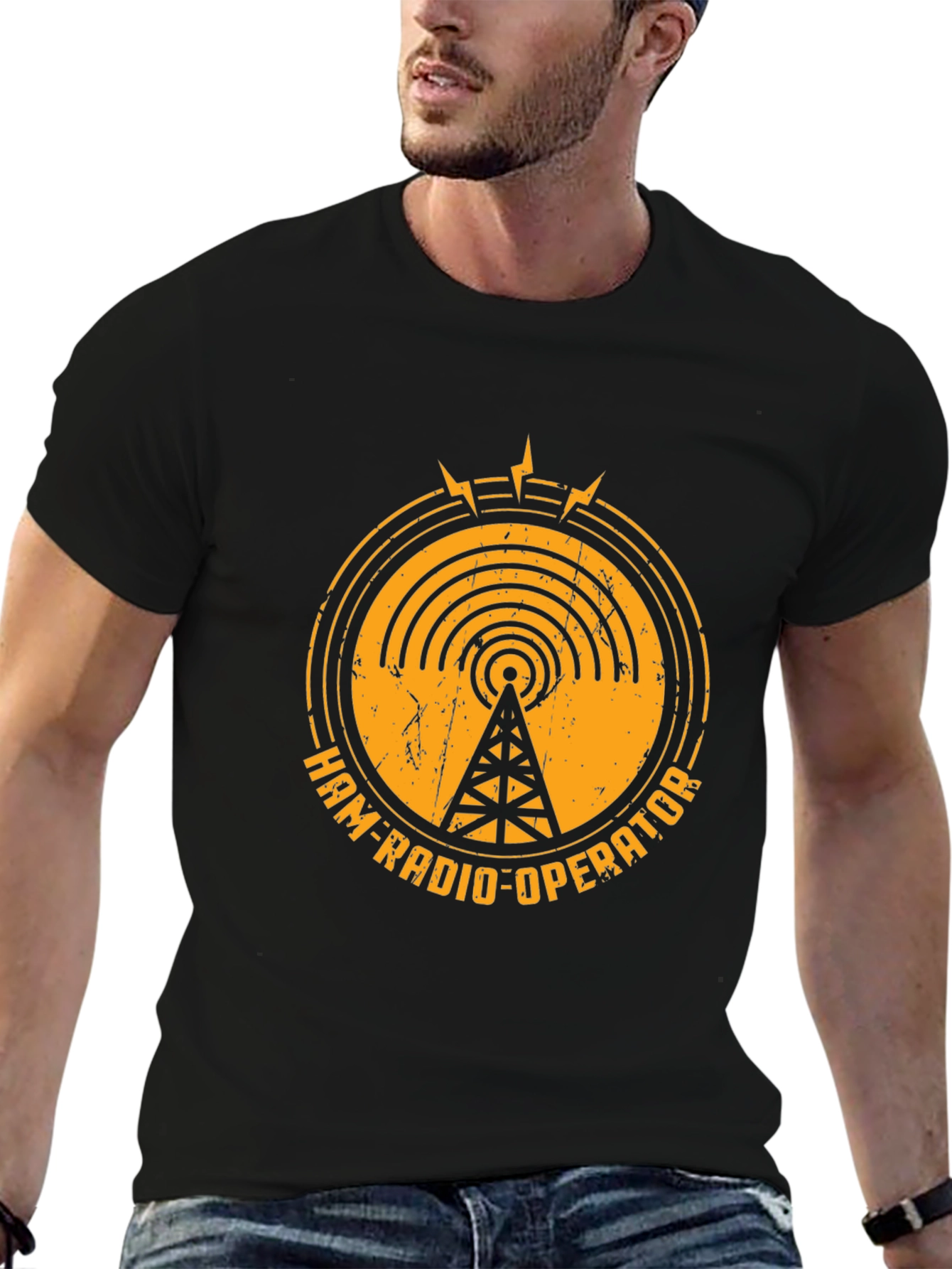 Ham Radio Operator Black T-Shirt