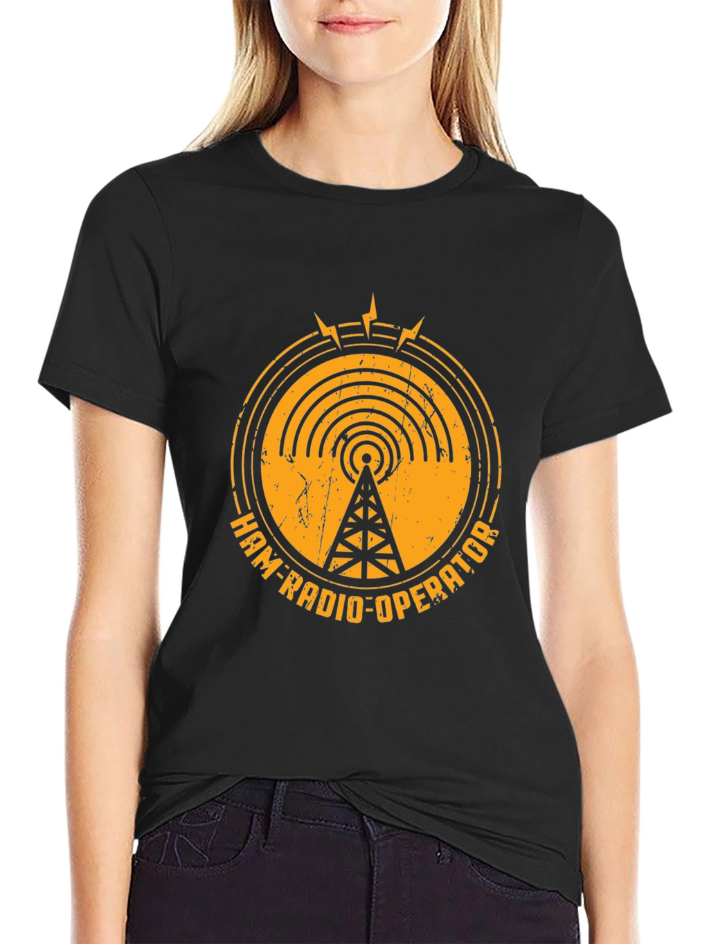 Ham Radio Operator Black T-Shirt