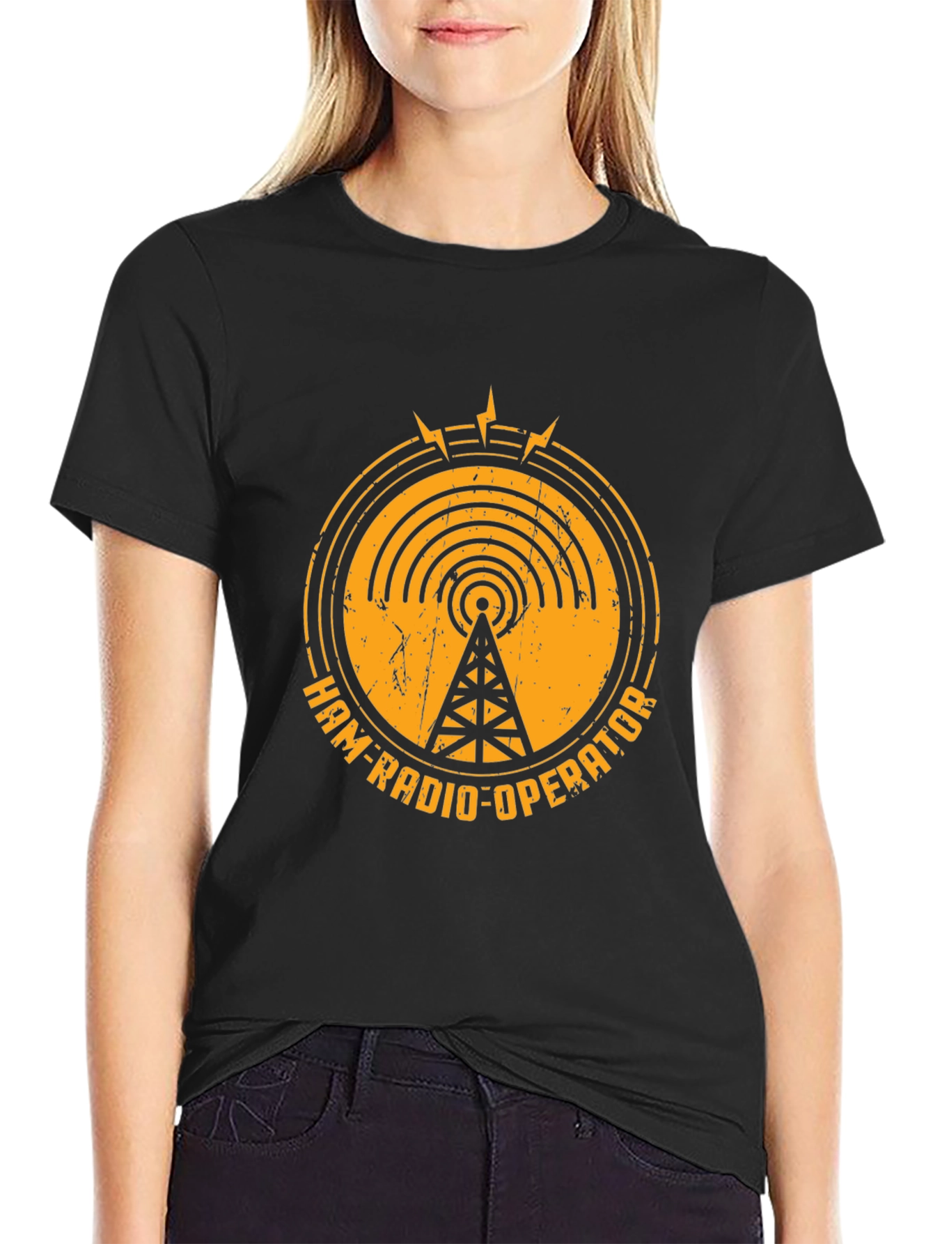 Ham Radio Operator Black T-Shirt