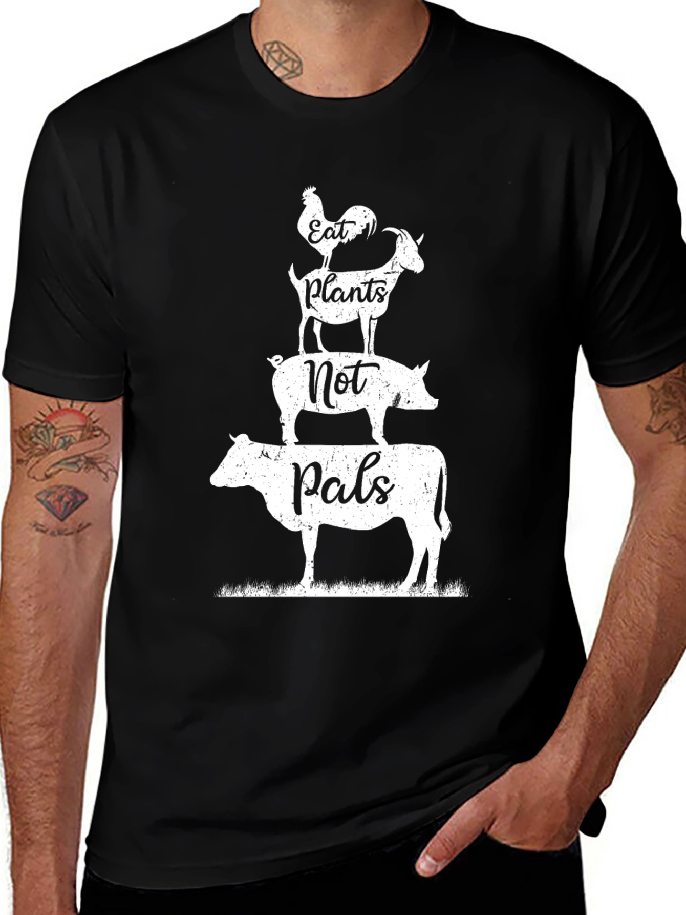 Eat Plants Not Pals Vegan T-Shirt