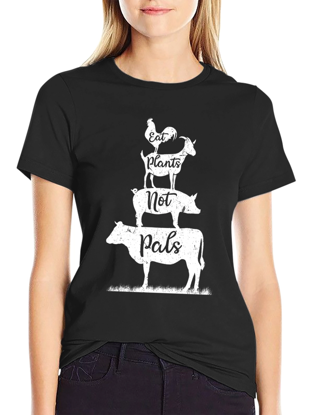 Eat Plants Not Pals Vegan T-Shirt