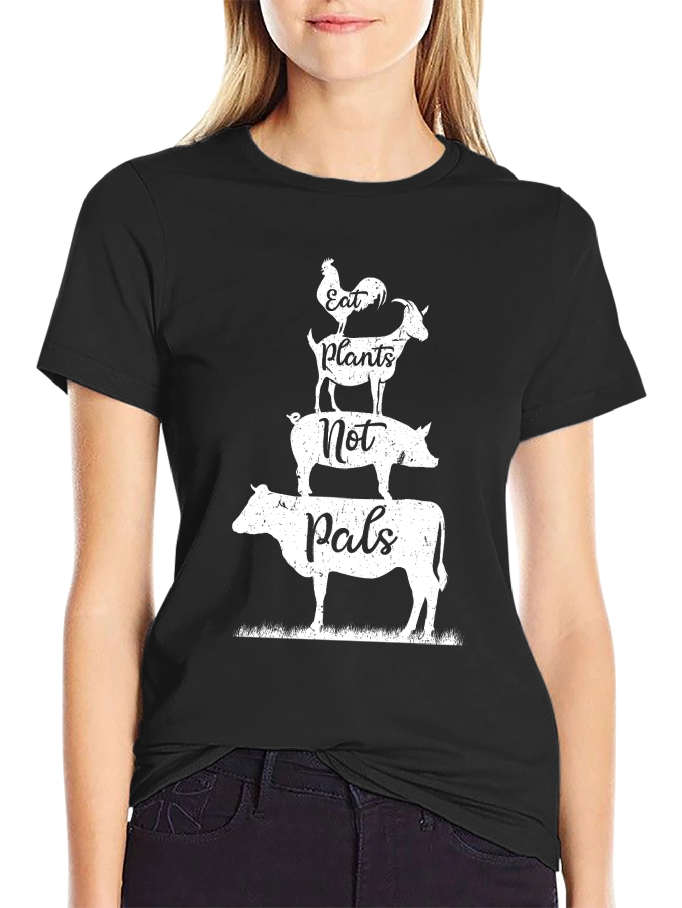Eat Plants Not Pals Vegan T-Shirt