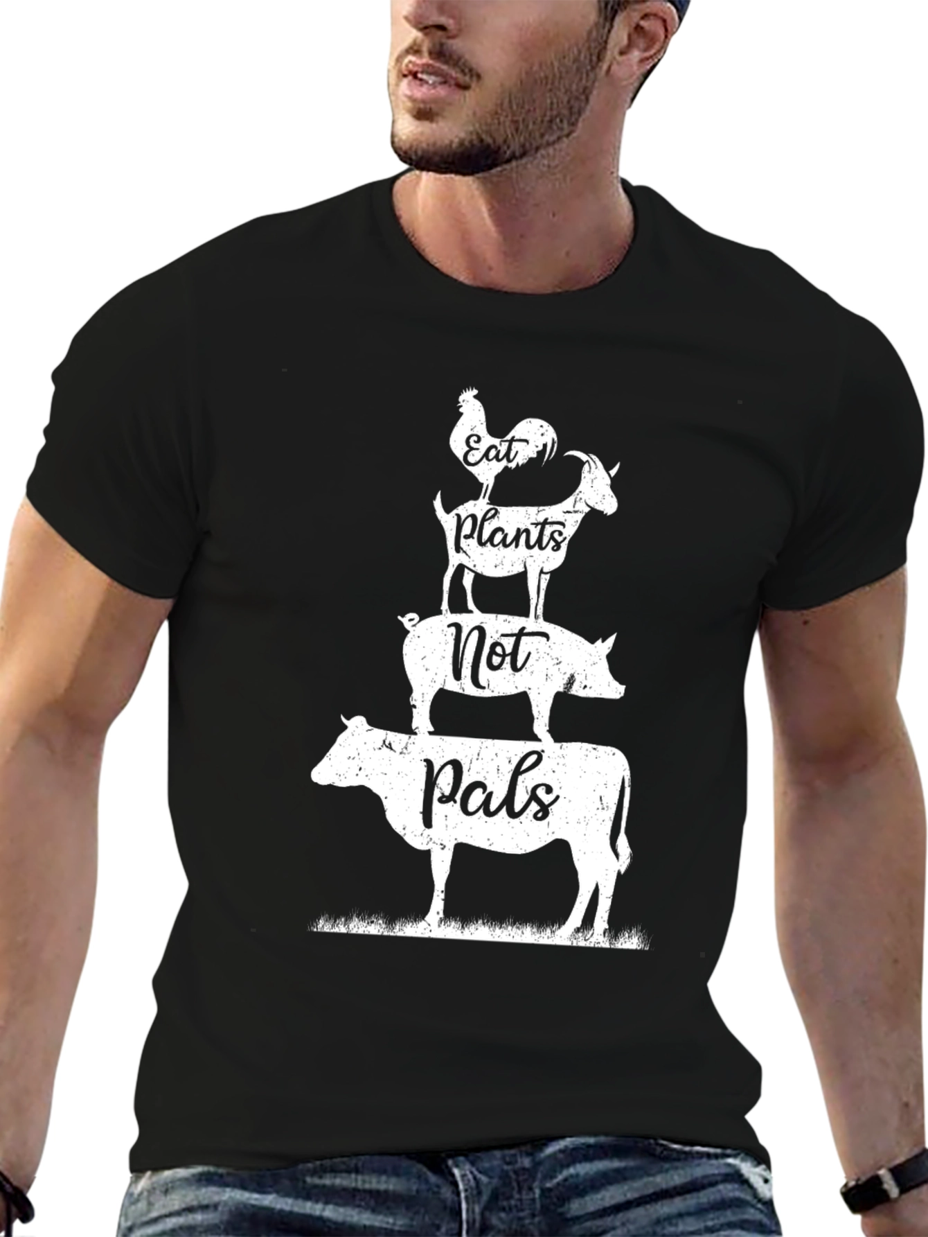 Eat Plants Not Pals Vegan T-Shirt