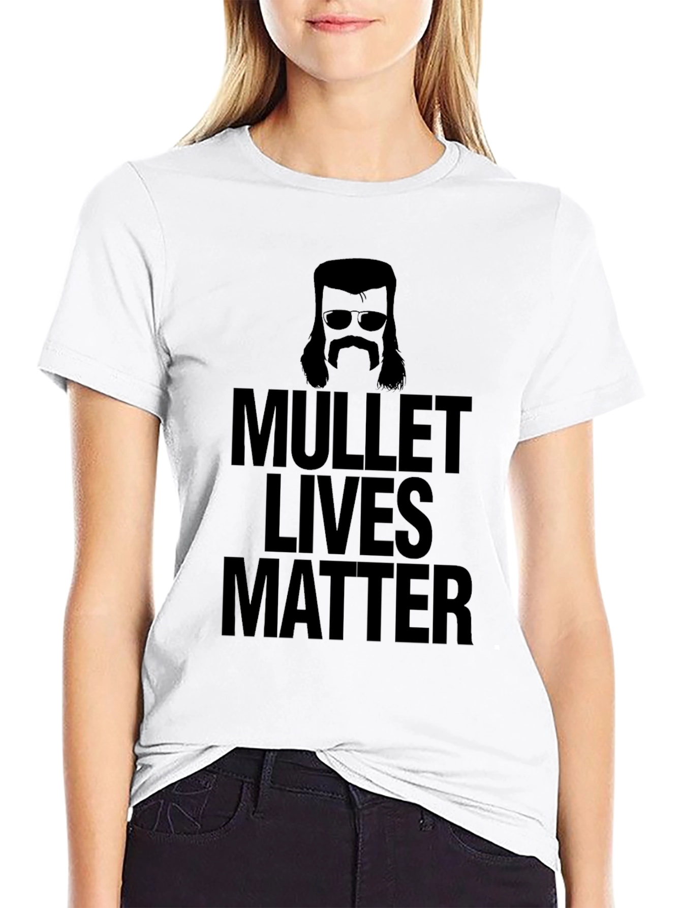 Mullet Lives Matter Graphic Tee - Black Humor