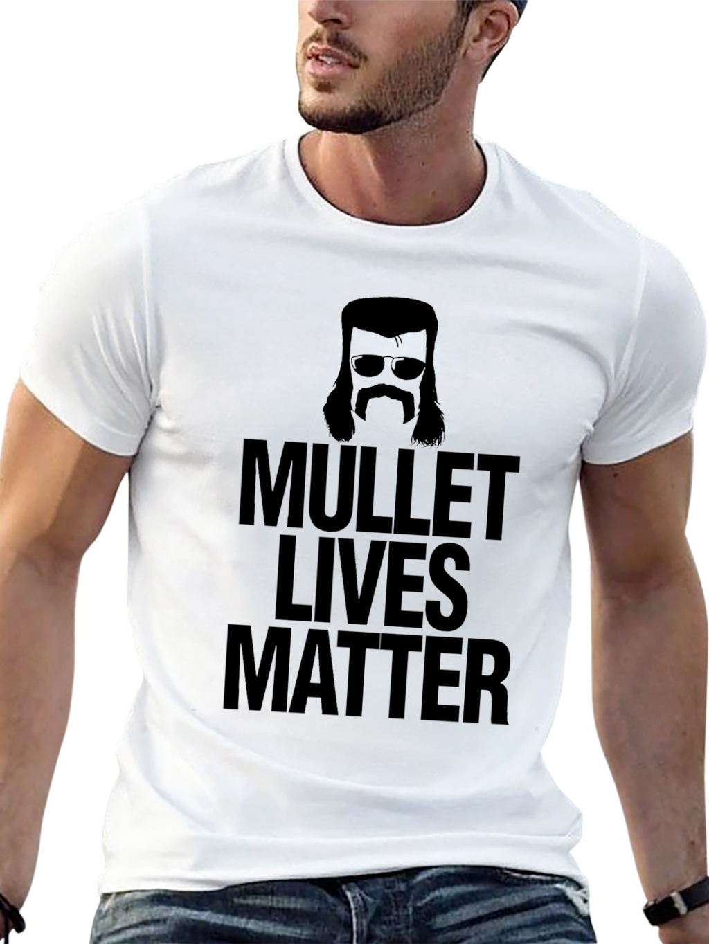 Mullet Lives Matter Graphic Tee - Black Humor