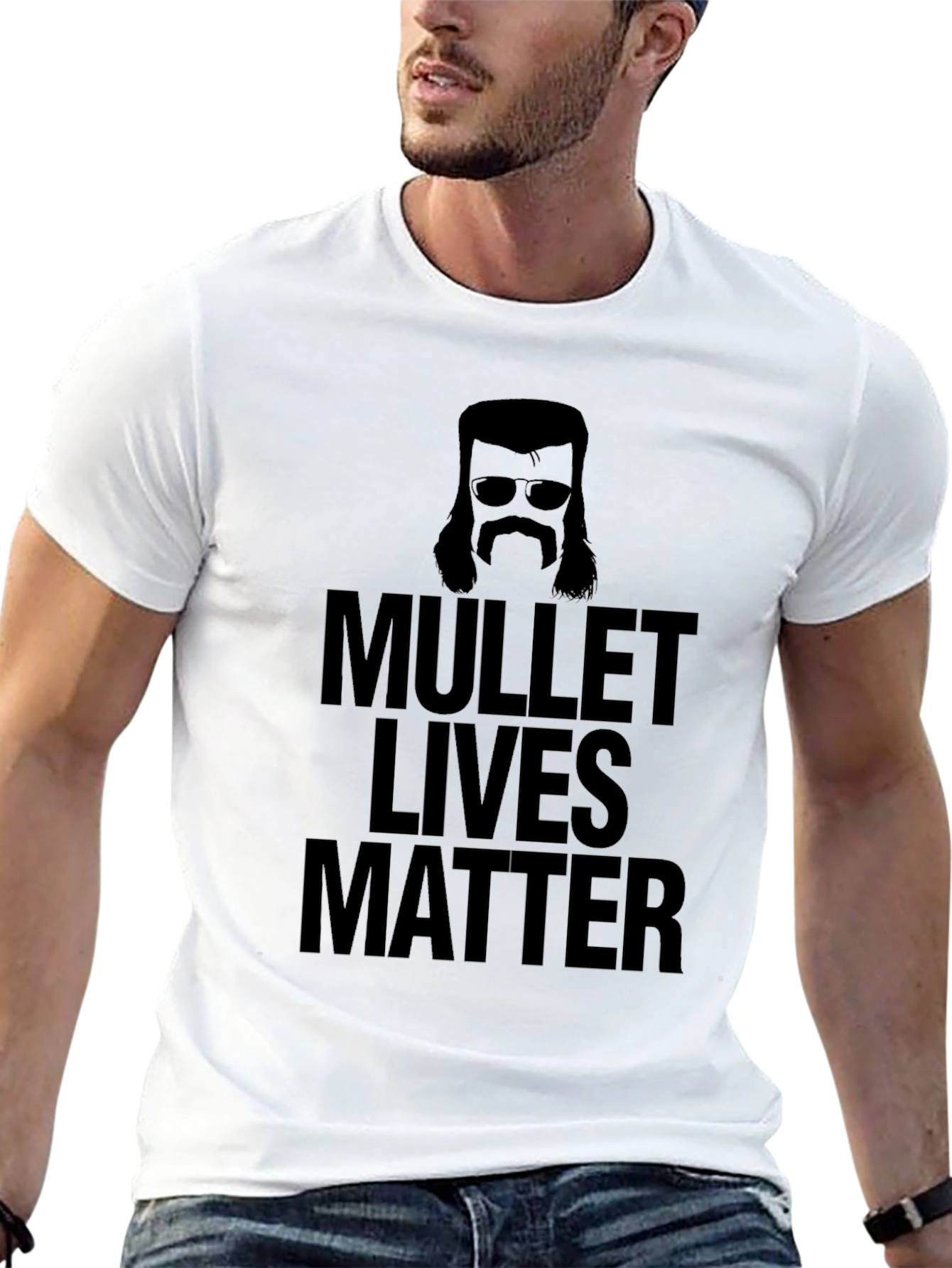 Mullet Lives Matter Graphic Tee - Black Humor