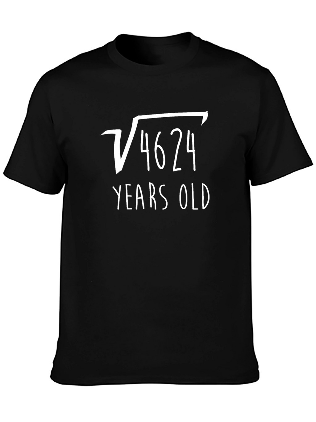 Square Root of 4624 Years Old Funny T-Shirt
