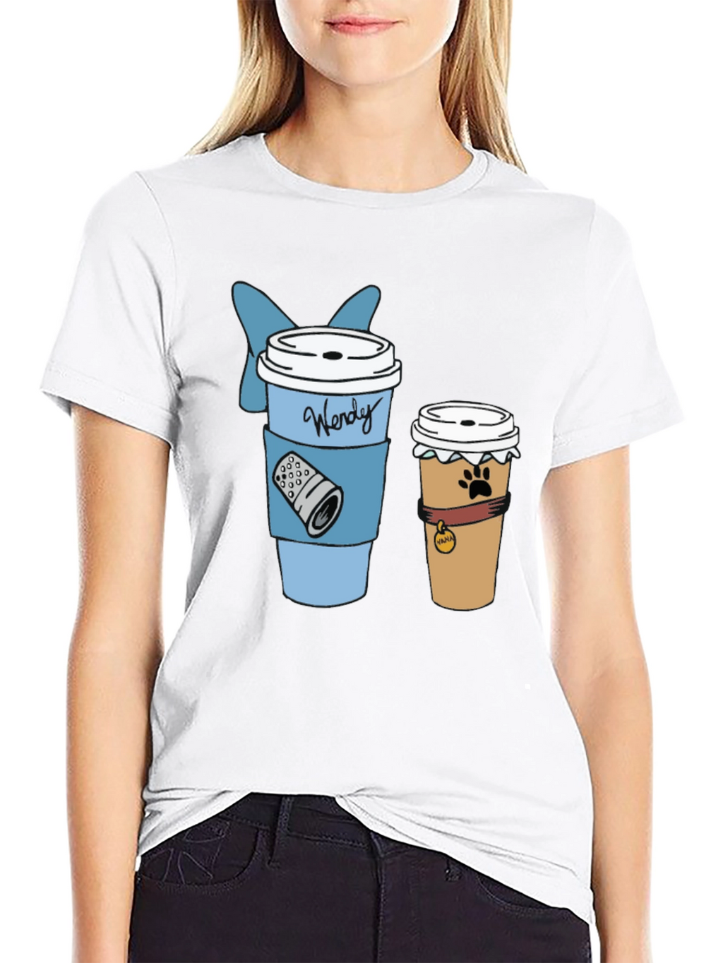 Wendy Darling Coffee T-Shirt - Cute Disney Style!