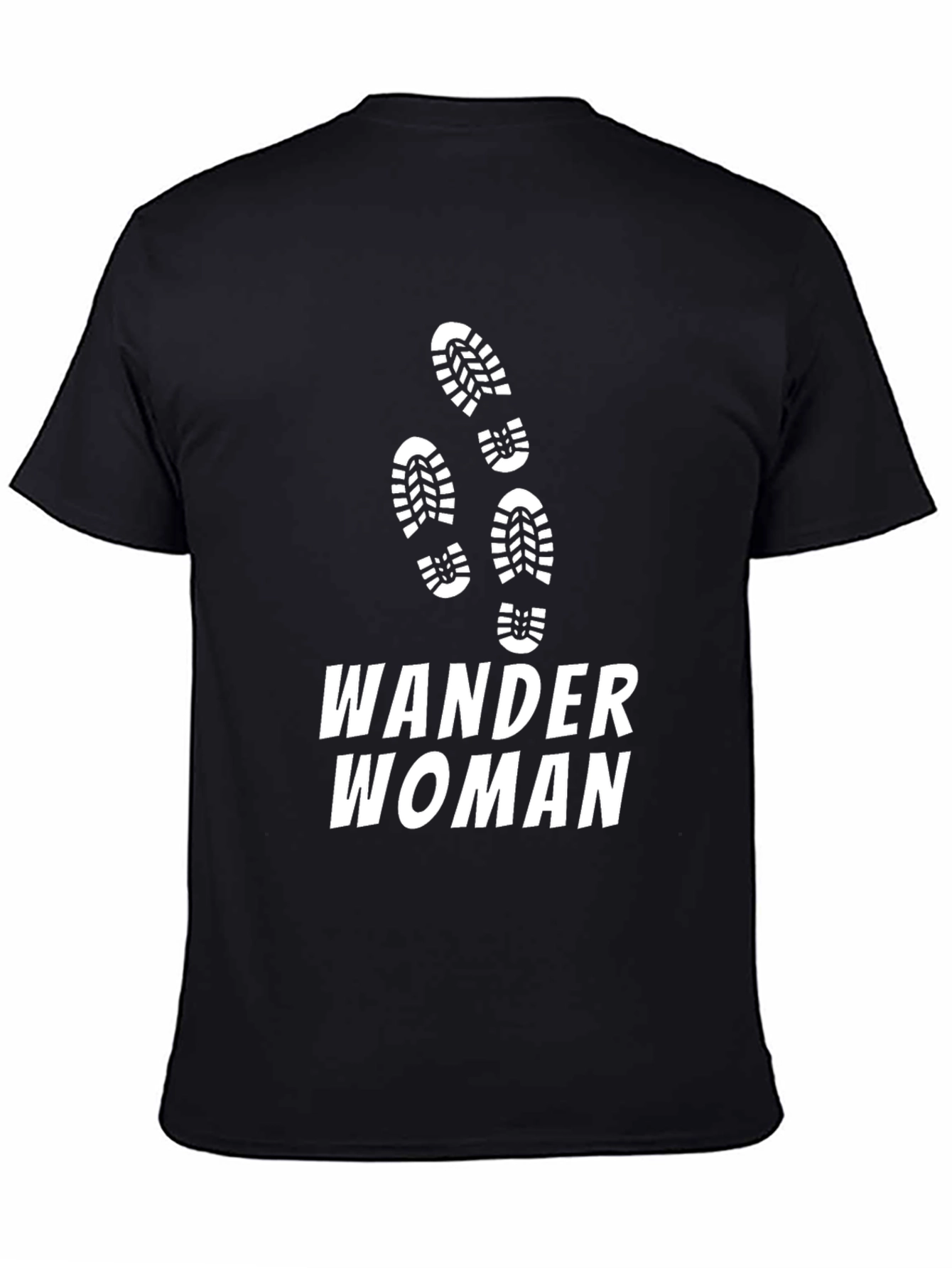 Wander Woman Black T-Shirt Hiking Adventure Tee
