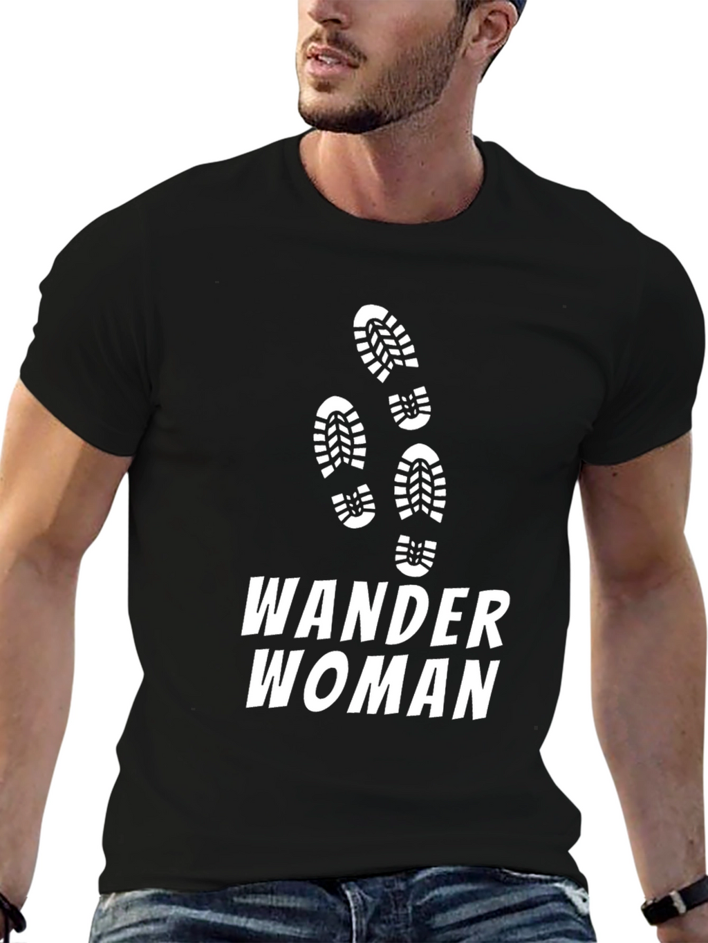 Wander Woman Black T-Shirt Hiking Adventure Tee