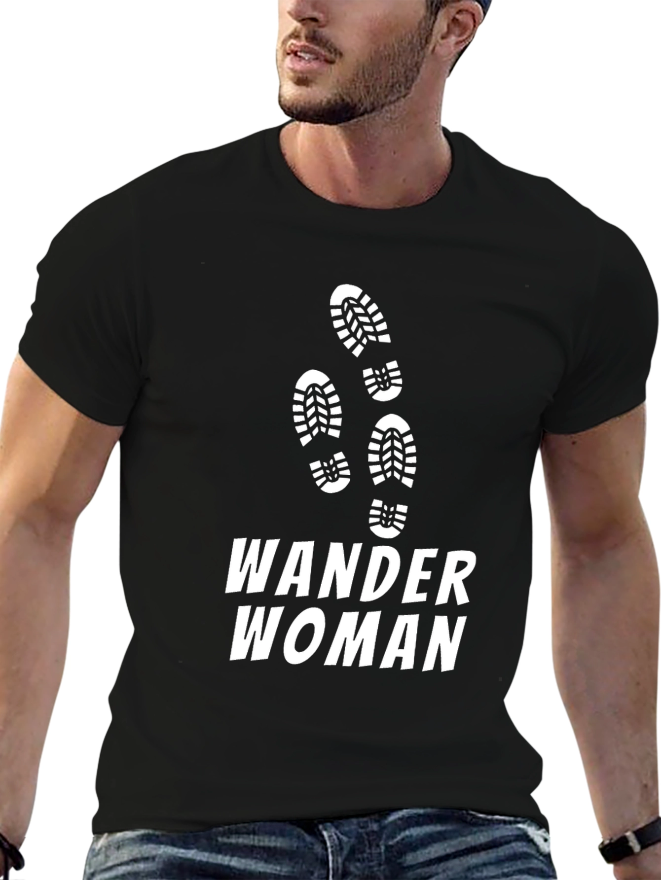 Wander Woman Black T-Shirt Hiking Adventure Tee