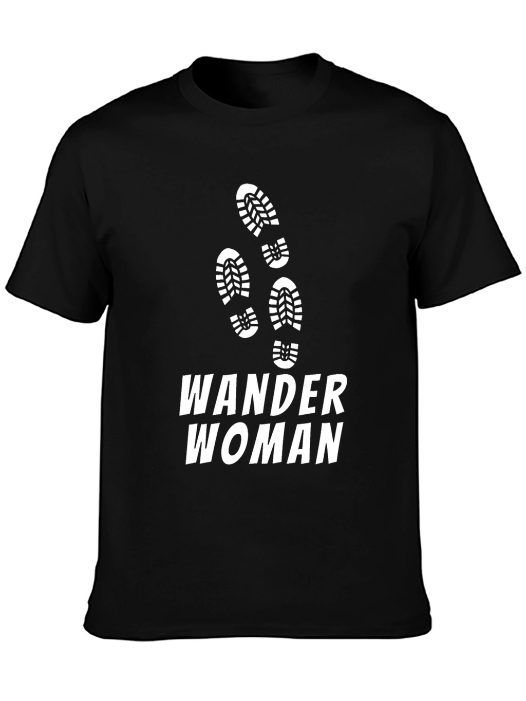 Wander Woman Black T-Shirt Hiking Adventure Tee
