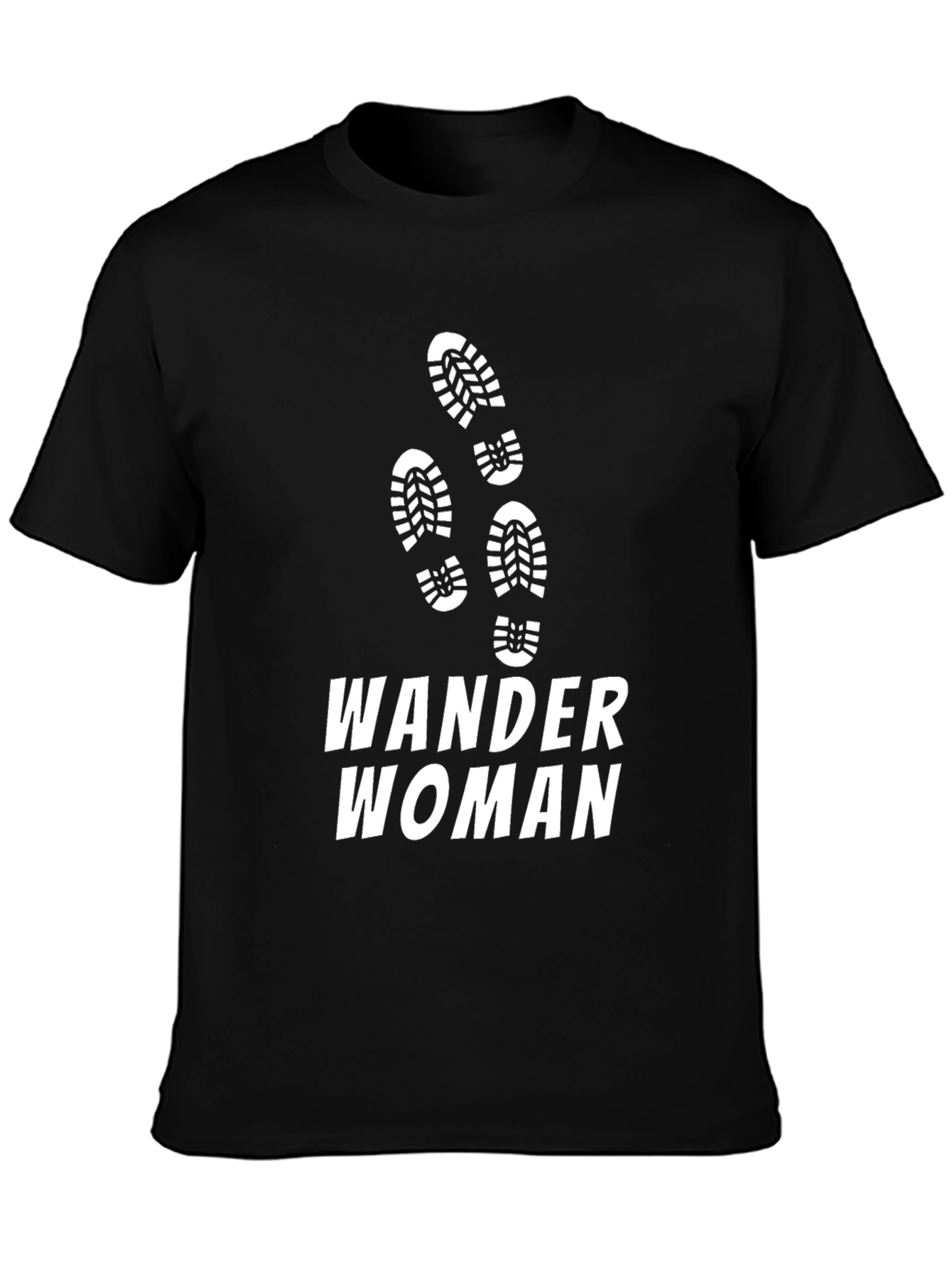 Wander Woman Black T-Shirt Hiking Adventure Tee