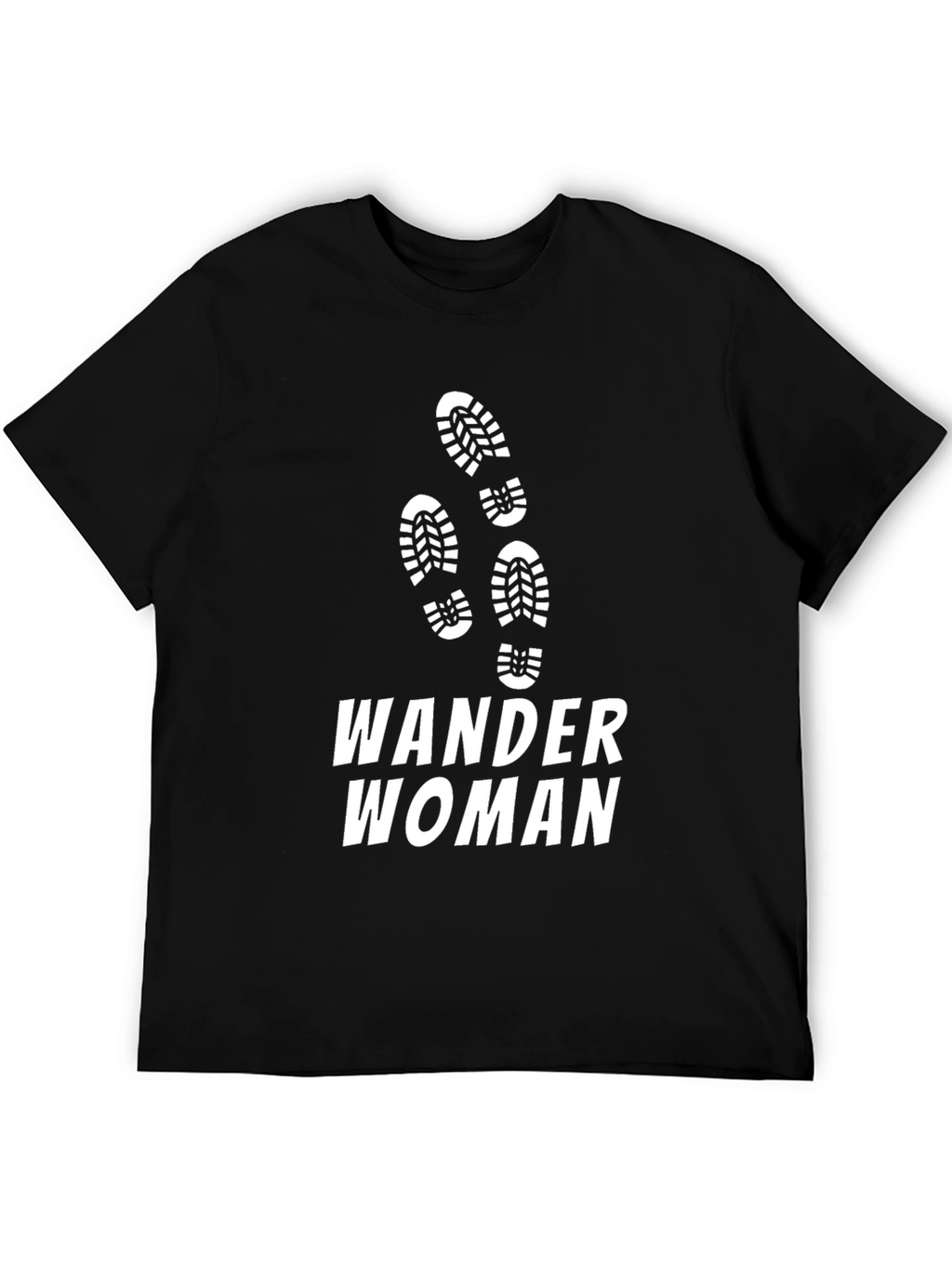Wander Woman Black T-Shirt Hiking Adventure Tee