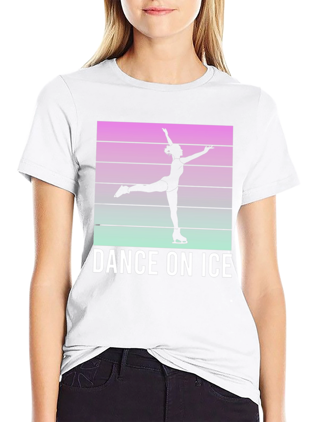 Dance On Ice Retro Style T-Shirt