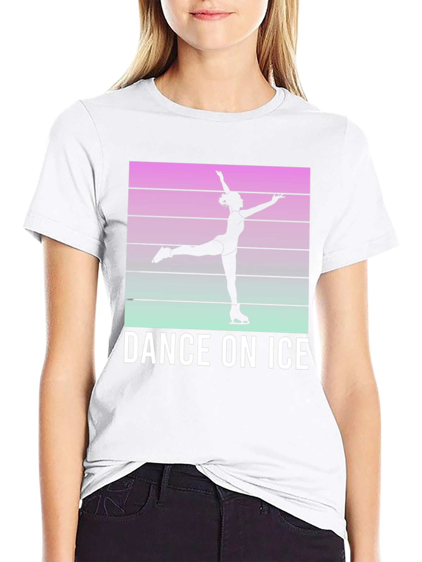Dance On Ice Retro Style T-Shirt