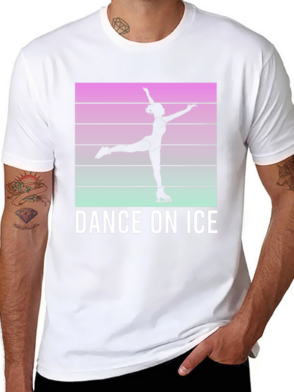 Dance On Ice Retro Style T-Shirt
