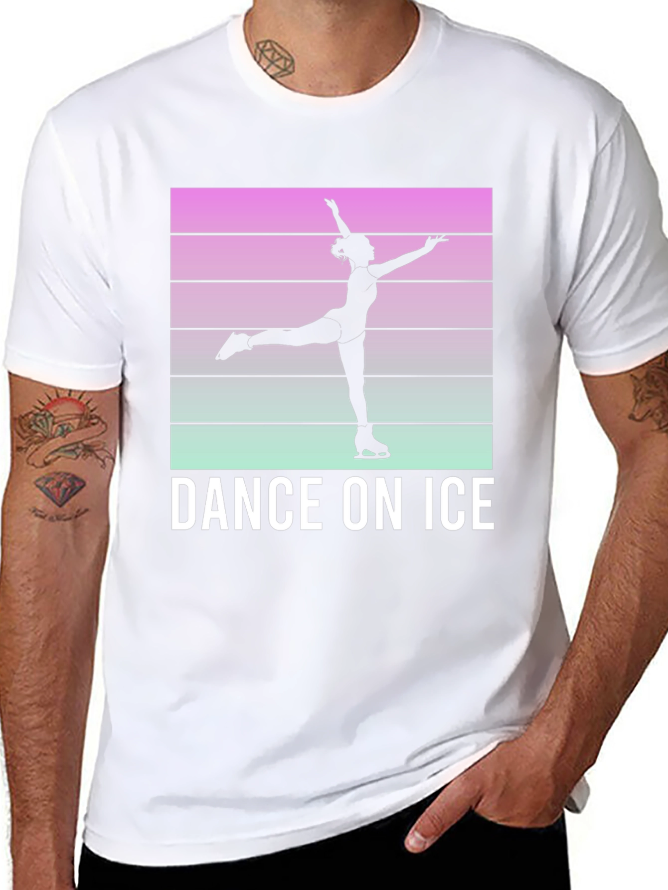Dance On Ice Retro Style T-Shirt