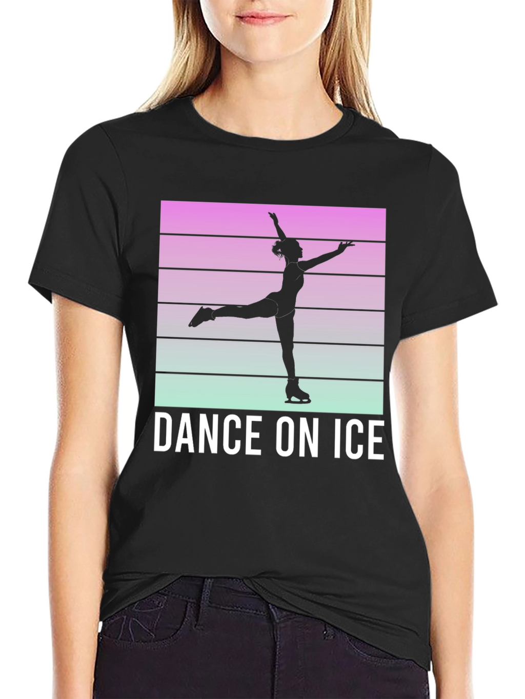 Dance On Ice Retro Style T-Shirt