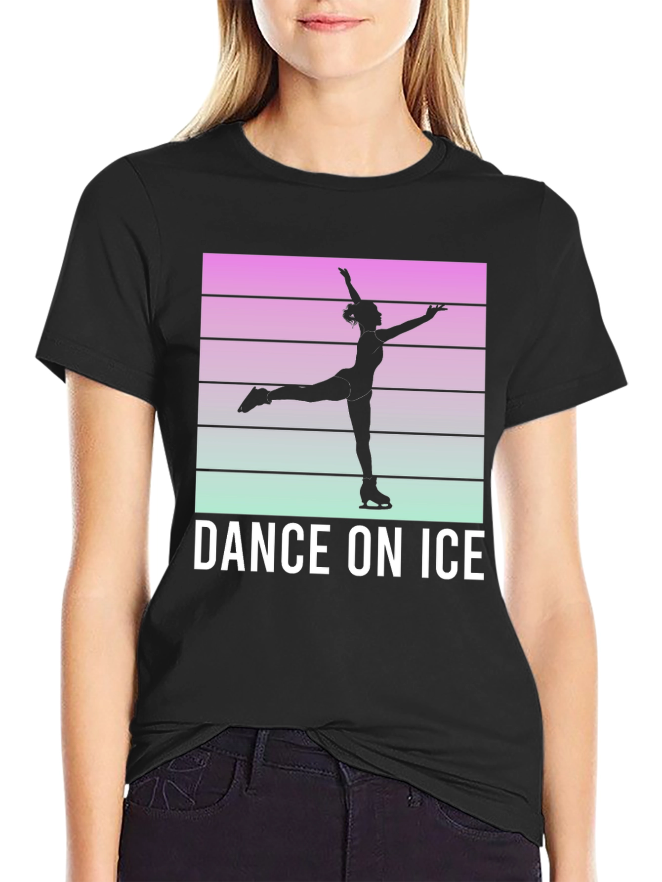 Dance On Ice Retro Style T-Shirt