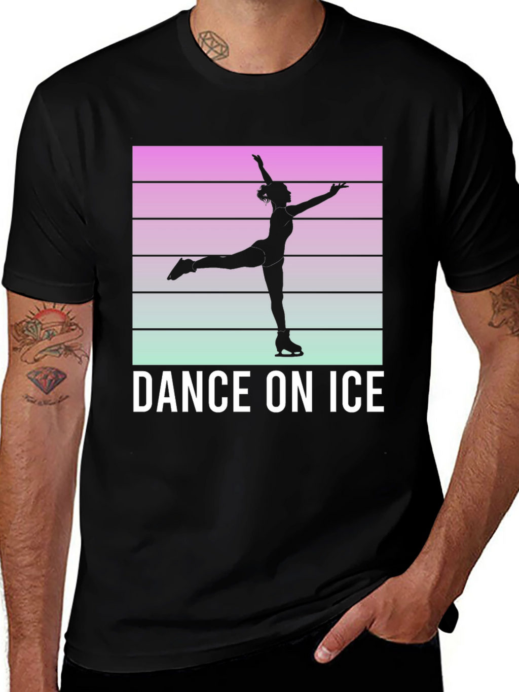 Dance On Ice Retro Style T-Shirt