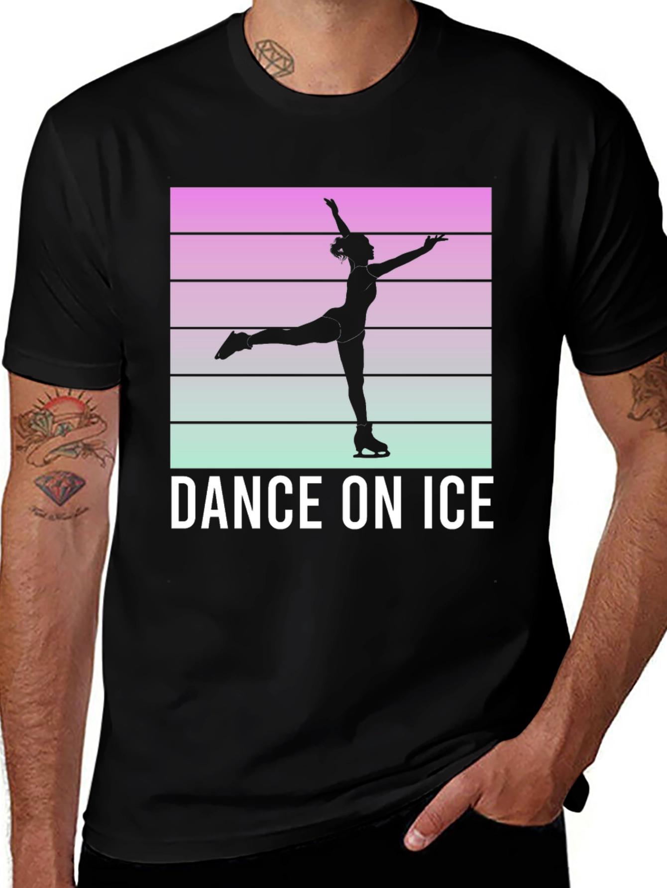 Dance On Ice Retro Style T-Shirt