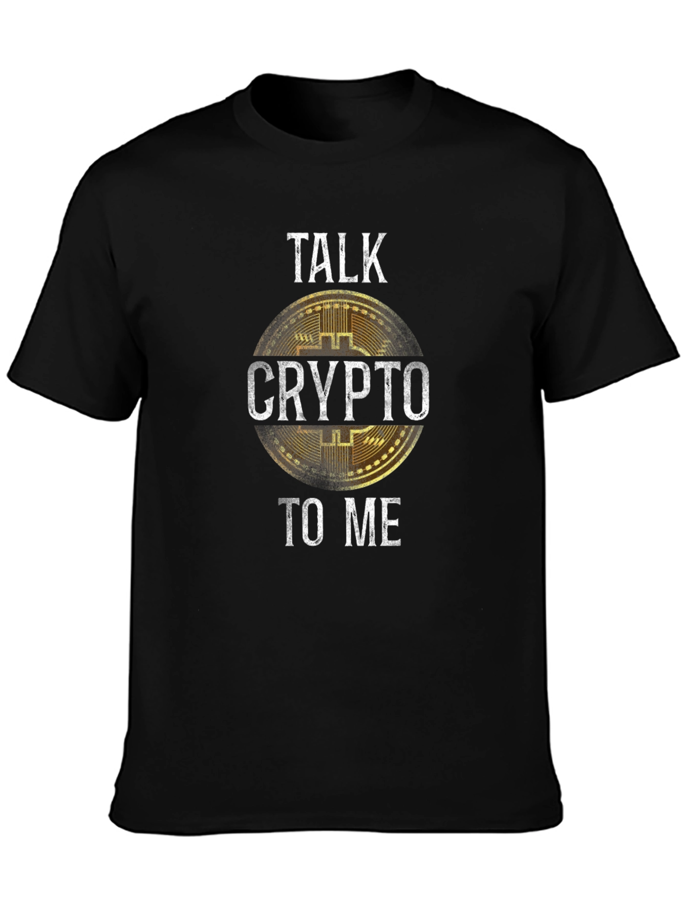 Talk Crypto to Me Graphic Tee - Bitcoin Enthusiast Shirt