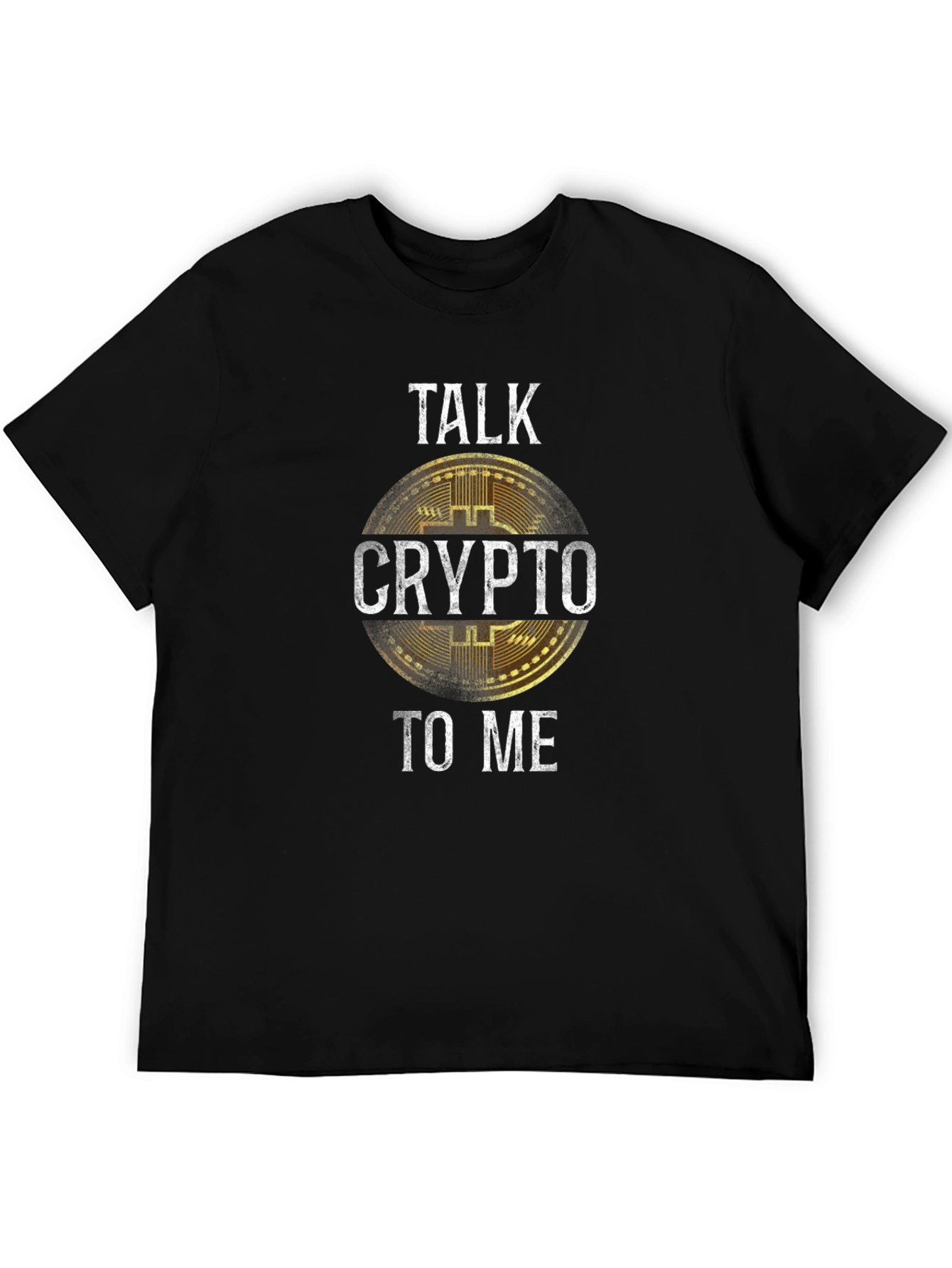 Talk Crypto to Me Graphic Tee - Bitcoin Enthusiast Shirt